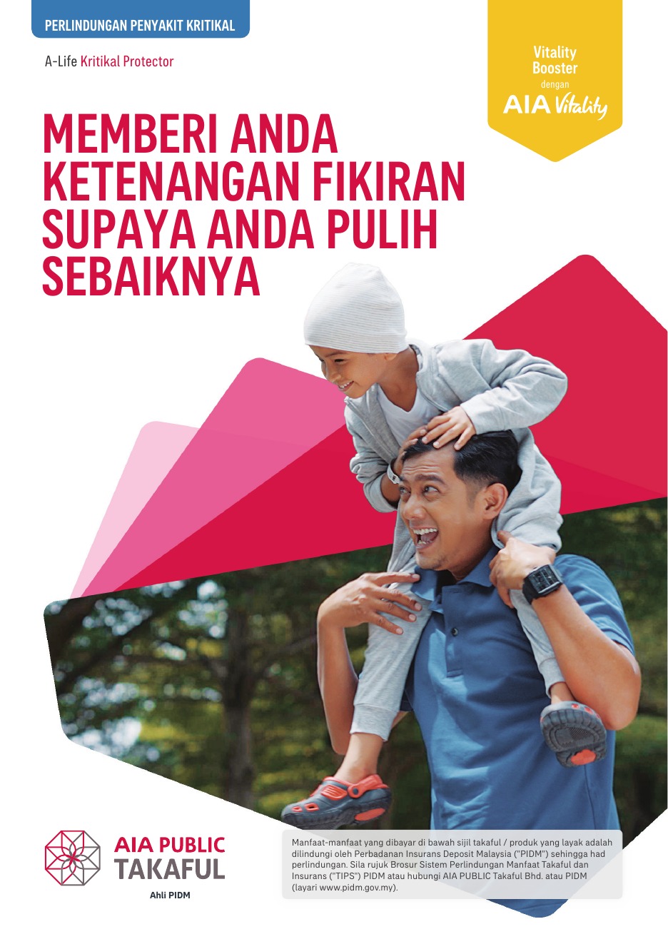 Cover brochure rasmi A-Life Kritikal Protector